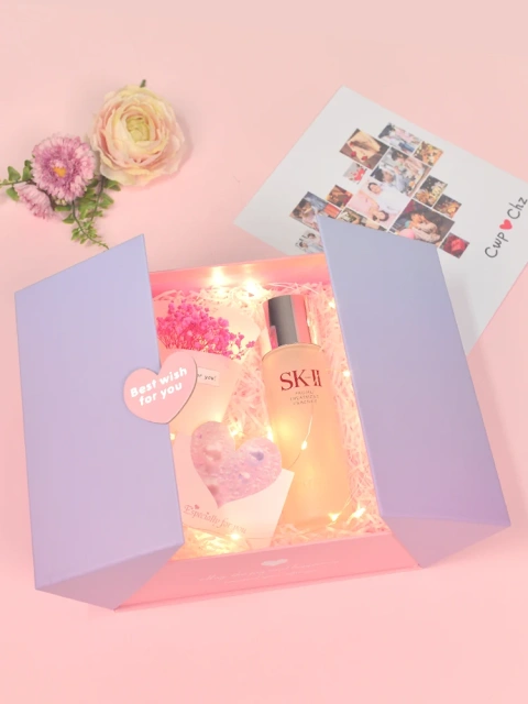 Custom Double Door Packaging Paper Boxes Printing Valentine Jewellery Box Luxury Magnetic Gift Set Box