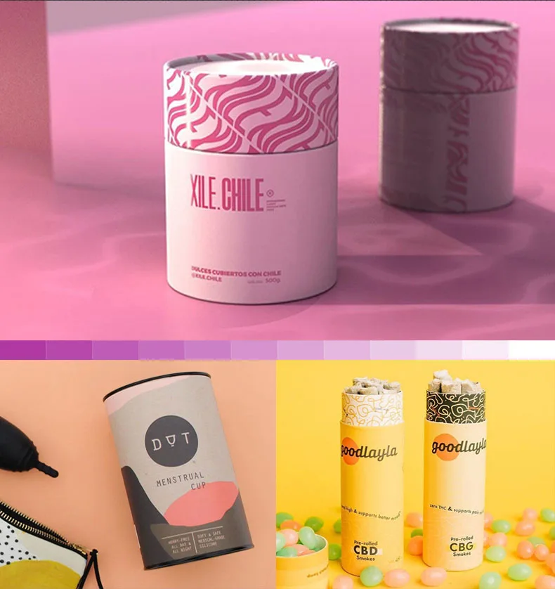 Biodegradable Lip Balm Lip Gloss Push Up Paper Tube for Premium Quality ...