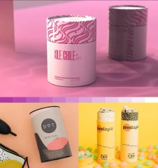 Biodegradable Lip Balm Lip Gloss Push Up Paper Tube for Premium Quality High Demanded