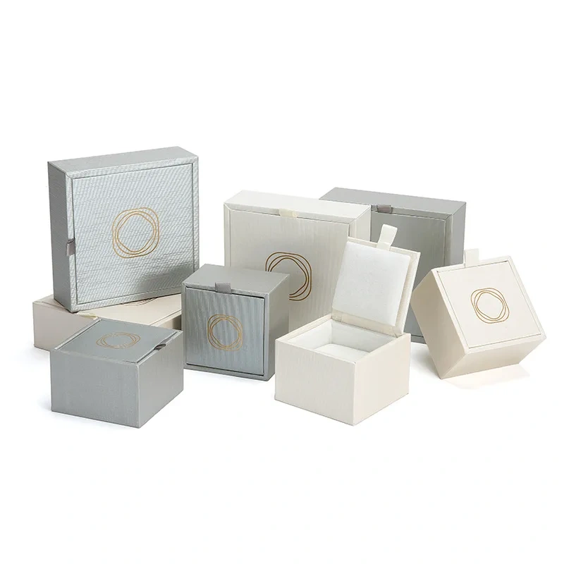 Custom Logo Jewelry Packaging Drawer Gift Box Pink Luxury jewellery Pull Out Storage Box