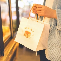 Kraft Paper Candy Cookie Bread Nuts Dessert Biscuits Snack Baking Pouch Flat Bottom biodegradable Takeout packaging paper Bags