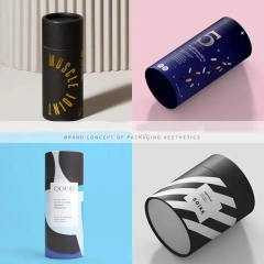 Biodegradable Lip Balm Lip Gloss Push Up Paper Tube for Premium Quality High Demanded