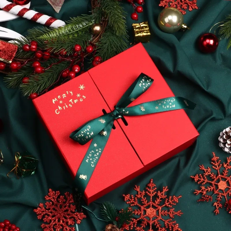 Wholesale Customized Festivals Thanksgiving Christmas Flip over gift Box Custom Printed Carton Mailer Box