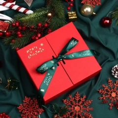 Wholesale Customized Festivals Thanksgiving Christmas Flip over gift Box Custom Printed Carton Mailer Box