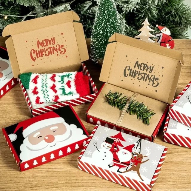 Wholesale Customized Festivals Thanksgiving Christmas Corrugated Cardboard Box Custom Printed Carton Mailer Box