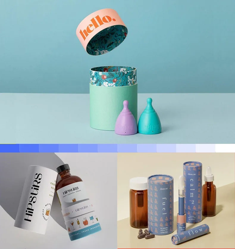 Biodegradable Lip Balm Lip Gloss Push Up Paper Tube for Premium Quality High Demanded