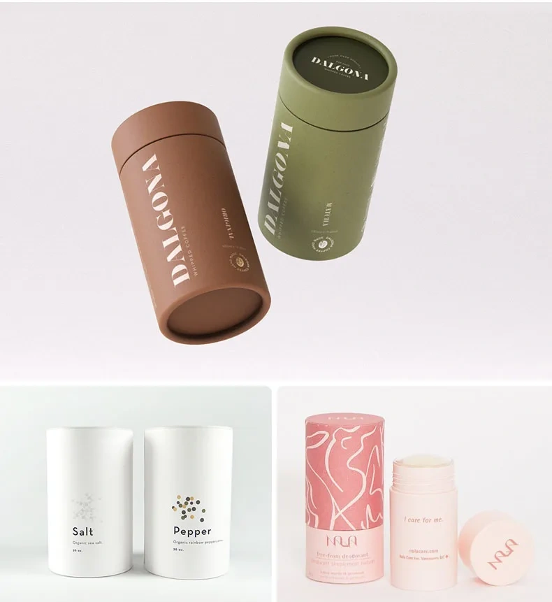 Biodegradable Lip Balm Lip Gloss Push Up Paper Tube for Premium Quality High Demanded