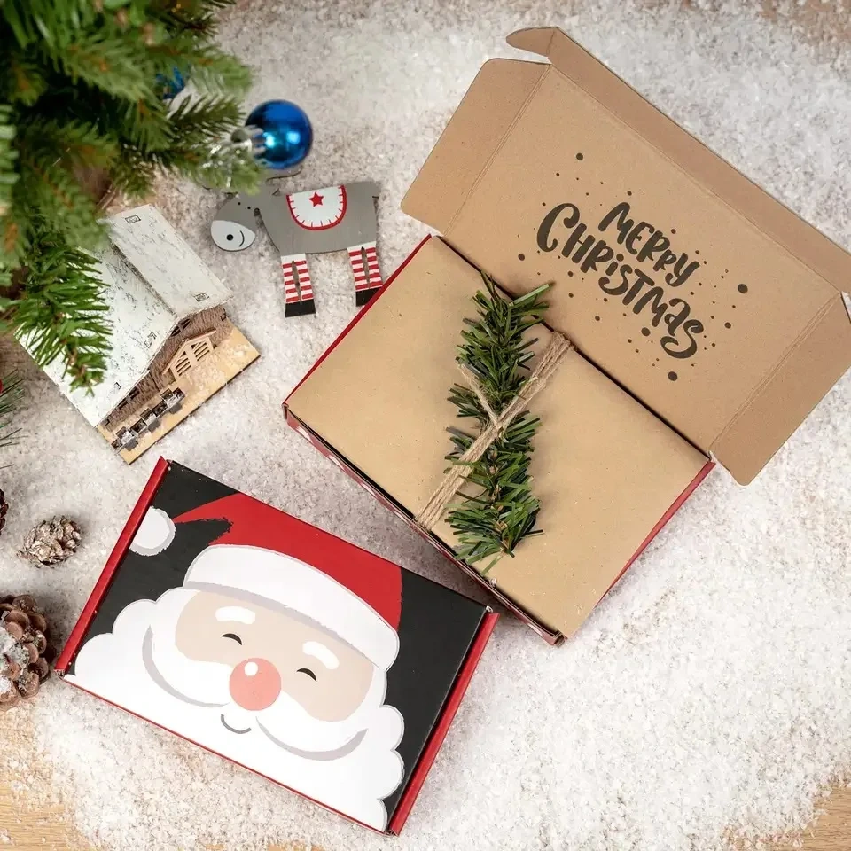 Wholesale Customized Festivals Thanksgiving Christmas Corrugated Cardboard Box Custom Printed Carton Mailer Box
