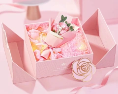 Luxury Design Double Opening Gift Box Perfume Cosmetic Set Packaging with Magnetic Closure Custom Logo Mystery Packaging Box