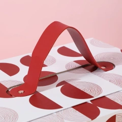 Custom Logo Magnetic Cardboard Paper Packing Wedding Decoration Holiday Gifts Box with Handle
