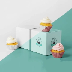Wholesale Custom Luxury Pastry Bread Cake Box Bakery Donut Mockup Packaging Box With Plastic Window