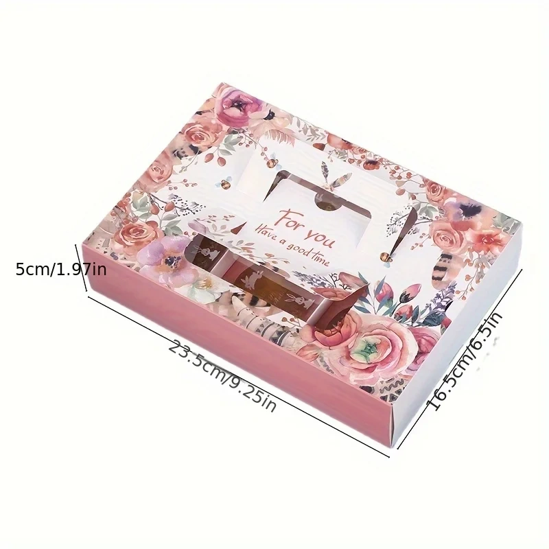 Customized Paper Cake Box with Handles Folding Cake Carrier Box Bakery Boxes With Window