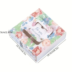 Customized Paper Cake Box with Handles Folding Cake Carrier Box Bakery Boxes With Window