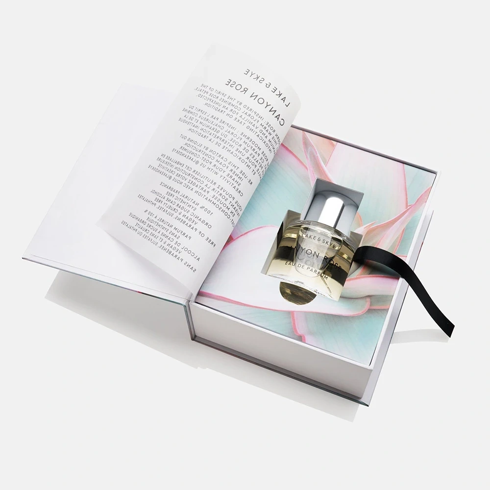 Luxury Custom Fashion Make Up Gift Magnet Box Cosmetic Perfume Packaging Boxes With Creative Design
