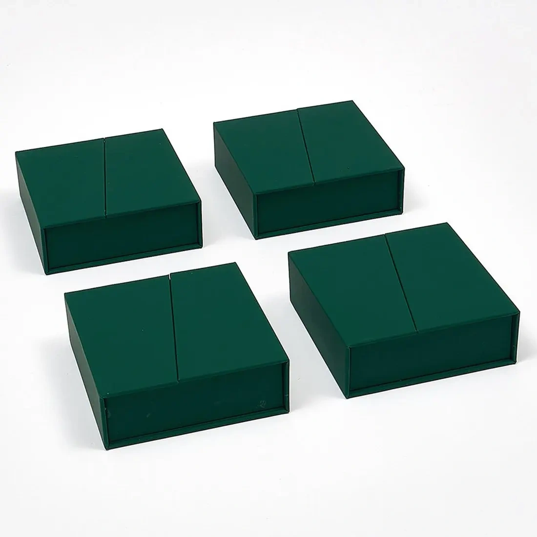 Custom Double-Door Magnetic Paper Gift Jewelry Box Paper Jewellery Box Eco- friendly Cardboard Jewlery Box Packaging