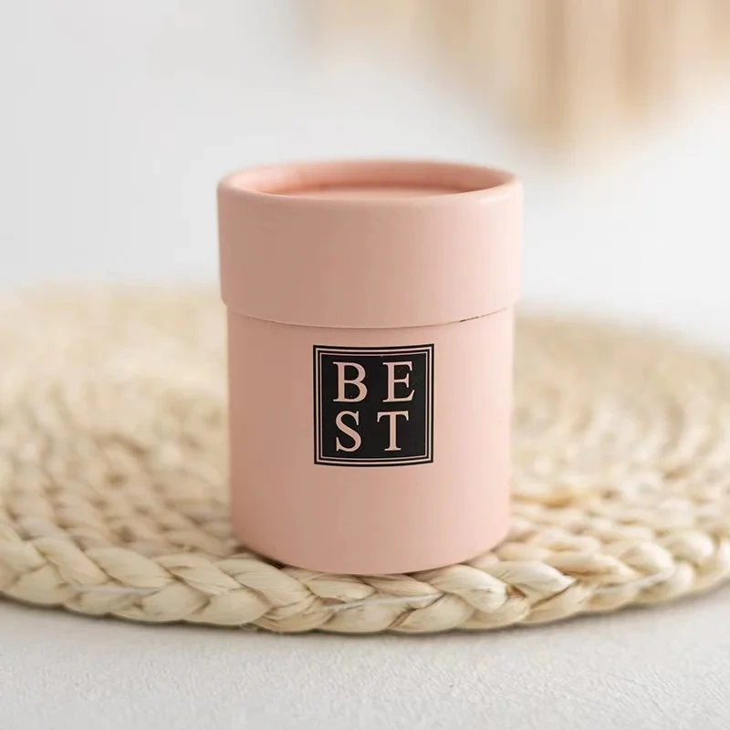 Custom Luxury Circle Flower Gift Box Single Rose Paper Packaging Tube Box For Flower Arrangement