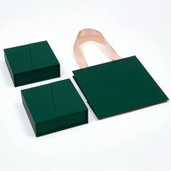Custom Double-Door Magnetic Paper Gift Jewelry Box Paper Jewellery Box Eco- friendly Cardboard Jewlery Box Packaging