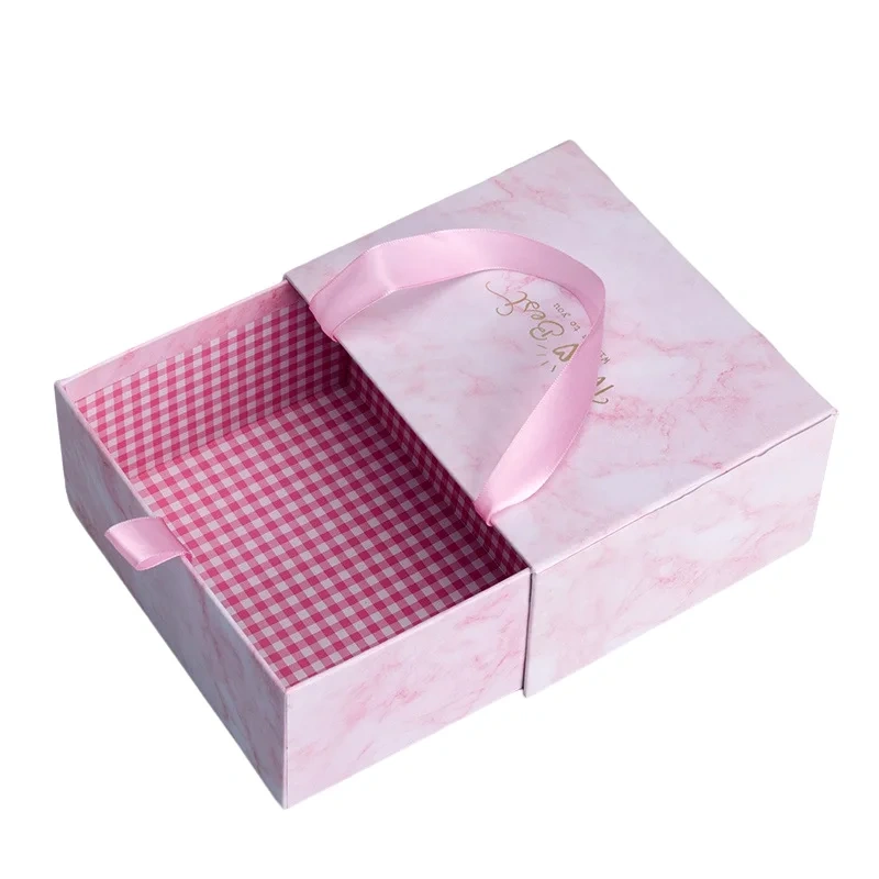 Eco-friendly Manufacturer Custom Logo Luxury Truffle Gift Packaging Rigid Paper Drawer Chocolate Box With Paper Bag