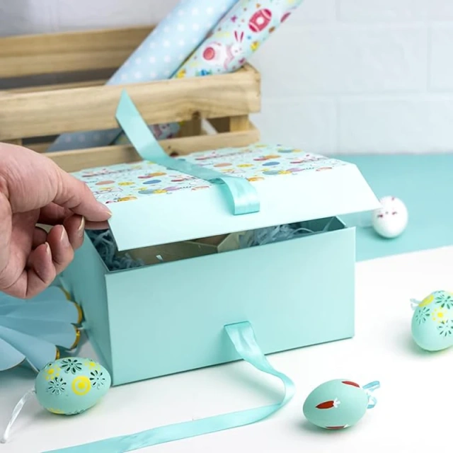Wholesale Customized Easter Set Holiday Packaging Box Custom Folding Box Packaging Gift Boxes With Ribbon
