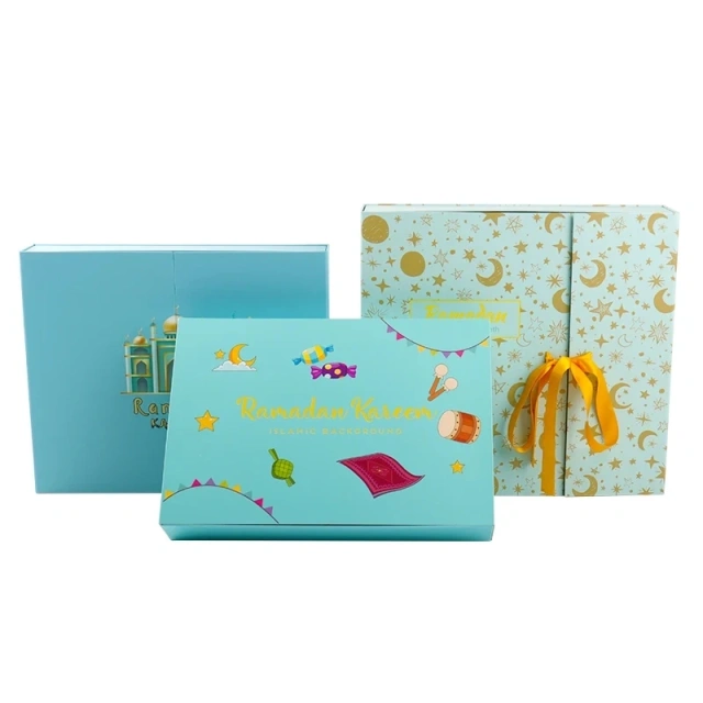 Custom Printing 30 Days Festive Season Gift Empty Luxury Calendar Advent Muslim Ramadan Packaging Paper Magnet Gift Box