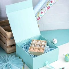 Wholesale Customized Easter Set Holiday Packaging Box Custom Folding Box Packaging Gift Boxes With Ribbon