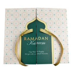 Customized Wholesale Ramadan 30 Days Advent Calendar Gift Box Packaging Paper Magnet Gift Box With Ribbon