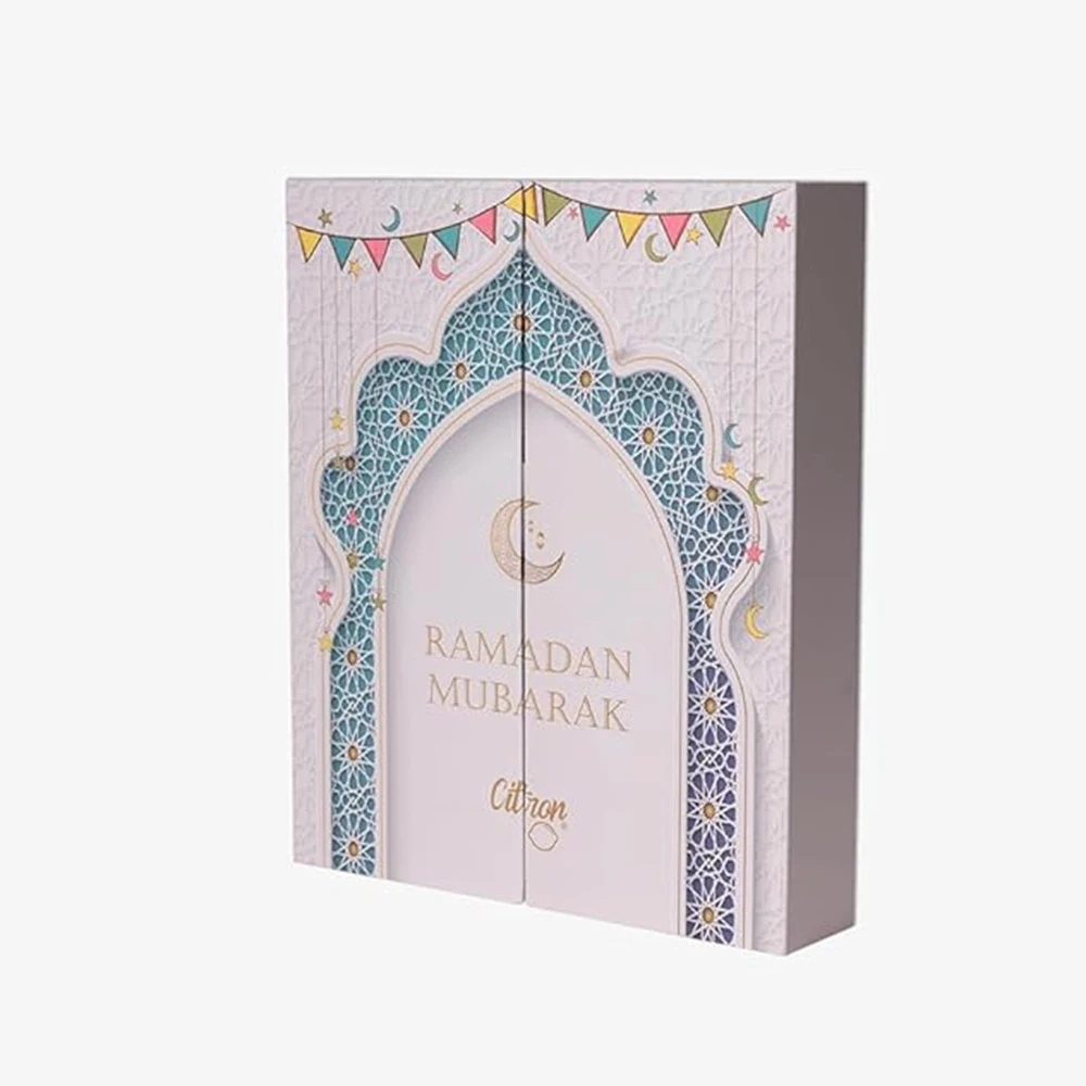 Custom Luxury Cute Ramadan 30 Days Advent Calendar Gift Box Packaging Paper Magnet Gift Box For Children