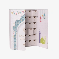 Custom Luxury Cute Ramadan 30 Days Advent Calendar Gift Box Packaging Paper Magnet Gift Box For Children