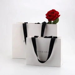 Simple-style Wholesale Customizable Color Logo Printing Paper Bag with Handle