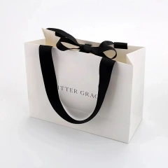 Simple-style Wholesale Customizable Color Logo Printing Paper Bag with Handle