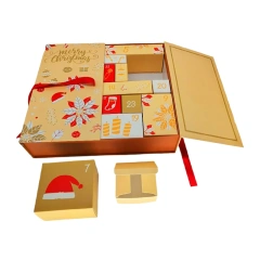 Custom Paper Boxes Packaging Printing Luxury Mystery Gift Box Christmas Advent Calendar Box for Kids