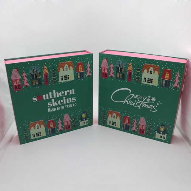 Customized Printing Magnet Luxury Mystery Christmas 25 Days Advent Calendar Gift Box Packaging Paper Gift Box