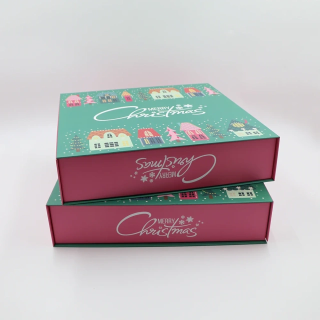 Customized Printing Magnet Luxury Mystery Christmas 25 Days Advent Calendar Gift Box Packaging Paper Gift Box