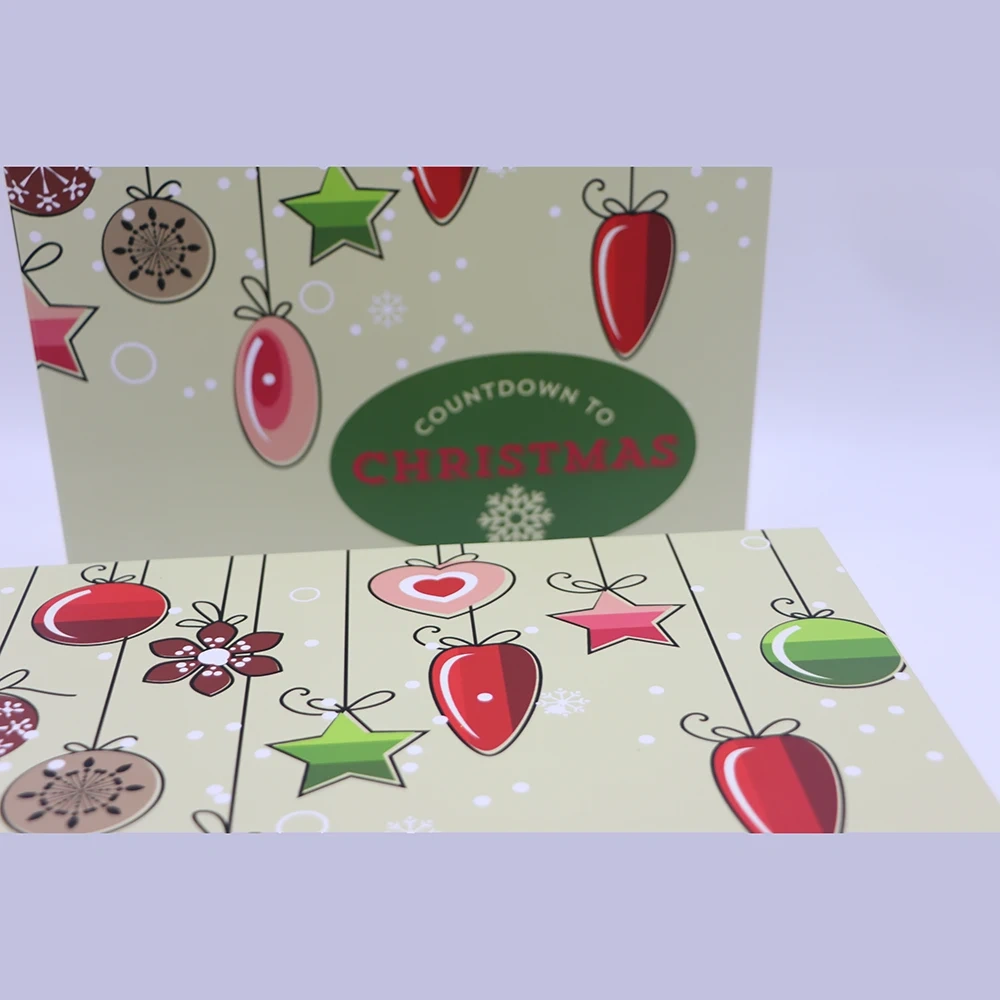 Customized Magazine Christmas Advent Calendar Box Paper Packaging Printing Luxury Mystery Gift Box with 25 Small  Box