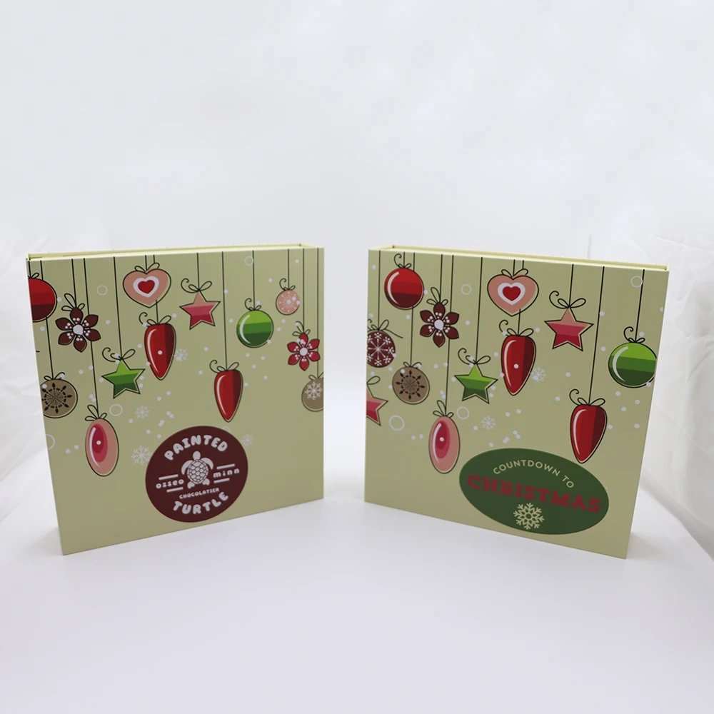Customized Magazine Christmas Advent Calendar Box Paper Packaging Printing Luxury Mystery Gift Box with 25 Small  Box