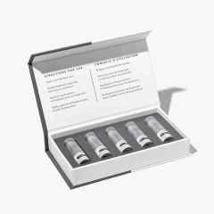 Luxury Recyclable Magnetic Gift Box Custom Logo Rigid Cardboard Packaging for Cosmetic Perfume Sponge Lining Embossed Printing