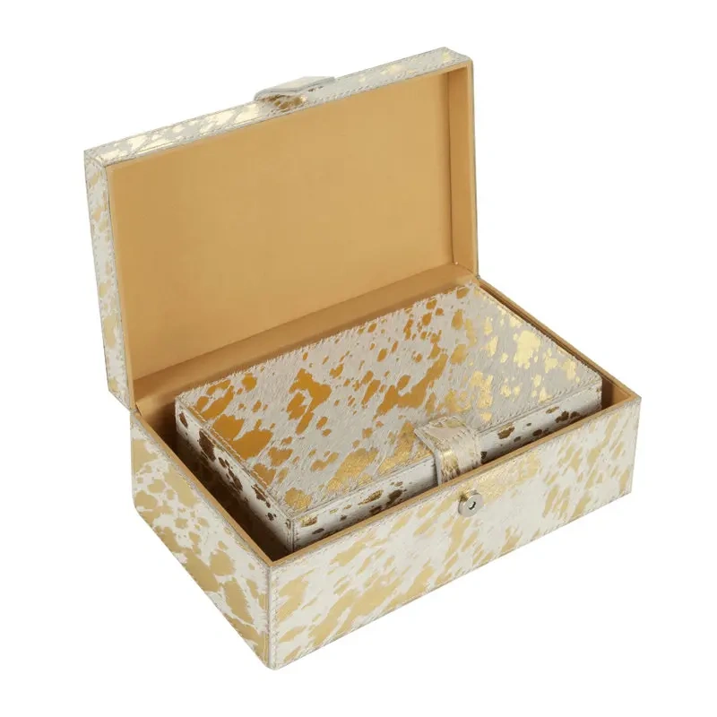 Custom High-End Luxury PU Faux Leather Gift Box Set Rectangle MDF Storage for Perfume Cosmetics Skin Care
