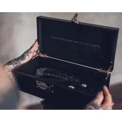 Customized Luxurious MDF Rectangle Storage Box with Code Lock Adult Products Packaging Sexy Valentine's Day Gift Idea