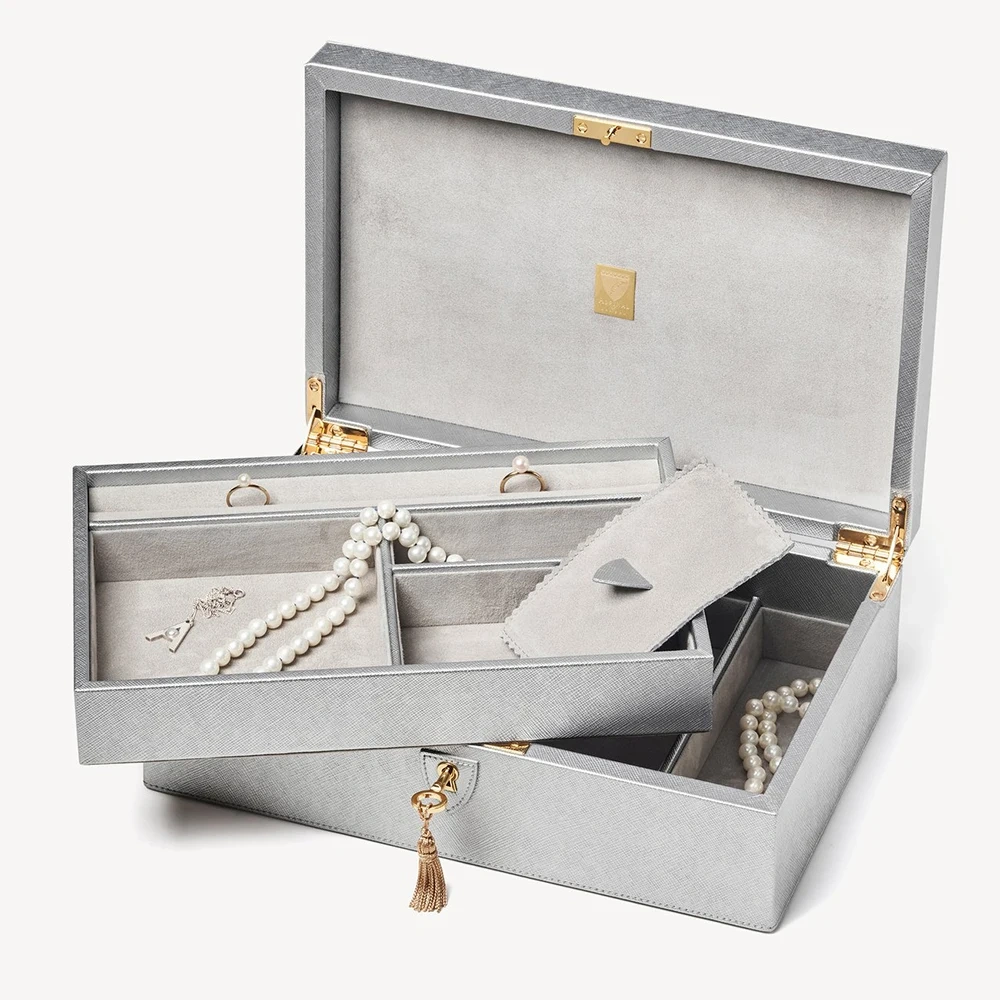 Wholesale Luxury Jewelry Box Custom Packaging for Bracelet Necklace Earrings Ring Watch MDF Material