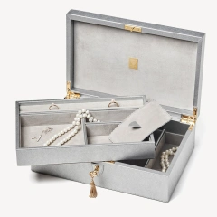 Wholesale Luxury Jewelry Box Custom Packaging for Bracelet Necklace Earrings Ring Watch MDF Material