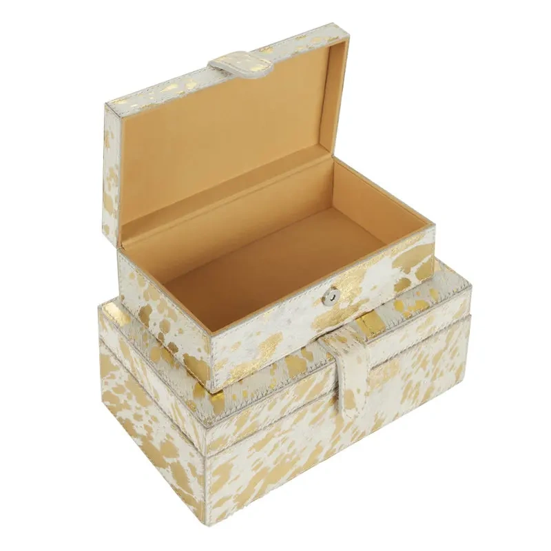 Custom High-End Luxury PU Faux Leather Gift Box Set Rectangle MDF Storage for Perfume Cosmetics Skin Care