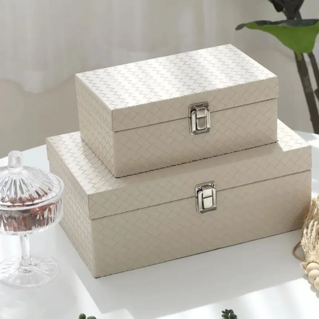 Eco-Friendly Custom Rectangle MDF Luxury Wood Jewelry Packaging Box Custom Cosmetic Gift Boxes for Watches Earrings Bracelets