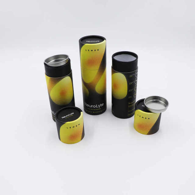 Custom Biodegradable Different Sized Round Food Grade Paper Box Large Containers Kraft Cardboard Packaging Paper Tube