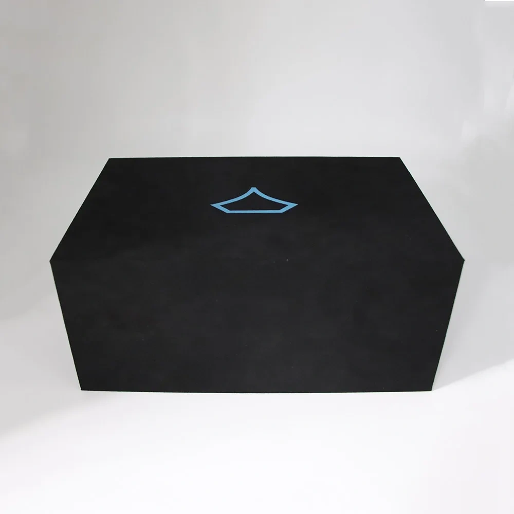 Customized High Quality Luxury Double Layer Flannel Box Drawer Magnet Cosmetic Gift Box with Hot Stamping Logo