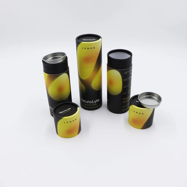Custom Biodegradable Different Sized Round Food Grade Paper Box Large Containers Kraft Cardboard Packaging Paper Tube