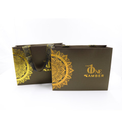 Custom Size Wholesale Special Kraft Paper Bag Custom Print Stamping Logo Shopping Paper Bag with Ribbon Handles