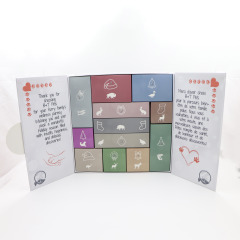 Custom Luxury Christmas Pet Gift Rigid Paper Advent Calendar Boxes with Embossing Recycled Materials Magnet Closure