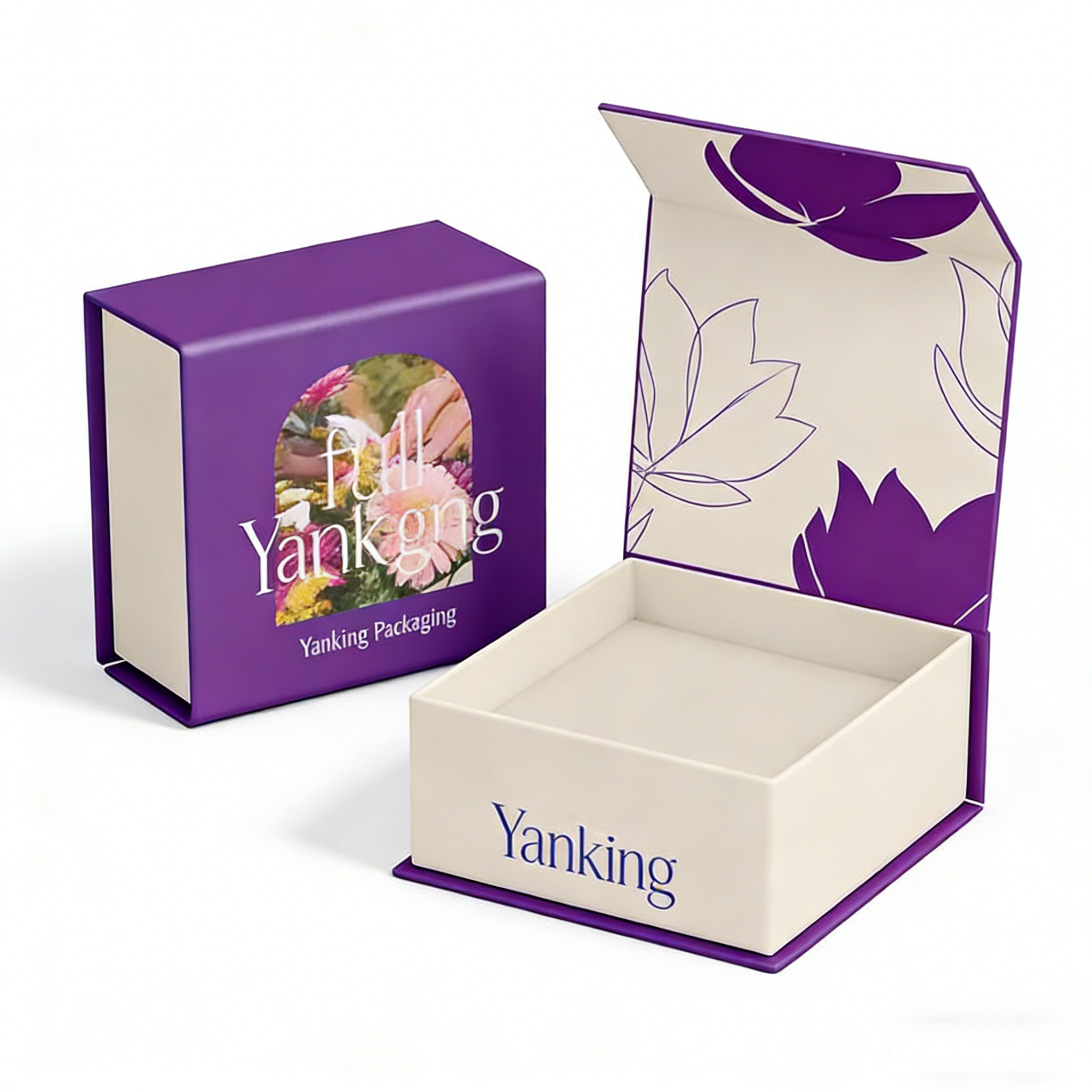 Recyclable Custom Logo Cardboard Package Box Hard Rigid Magnet Paper Box Luxury Magnetic Gift Box With Magnetic Lid