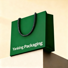 High End Recyclable Art Paper Bags Luxury Handmade Colorful Logo Printing Gold Stamp Magnetic Closure Ribbon Handles Offset