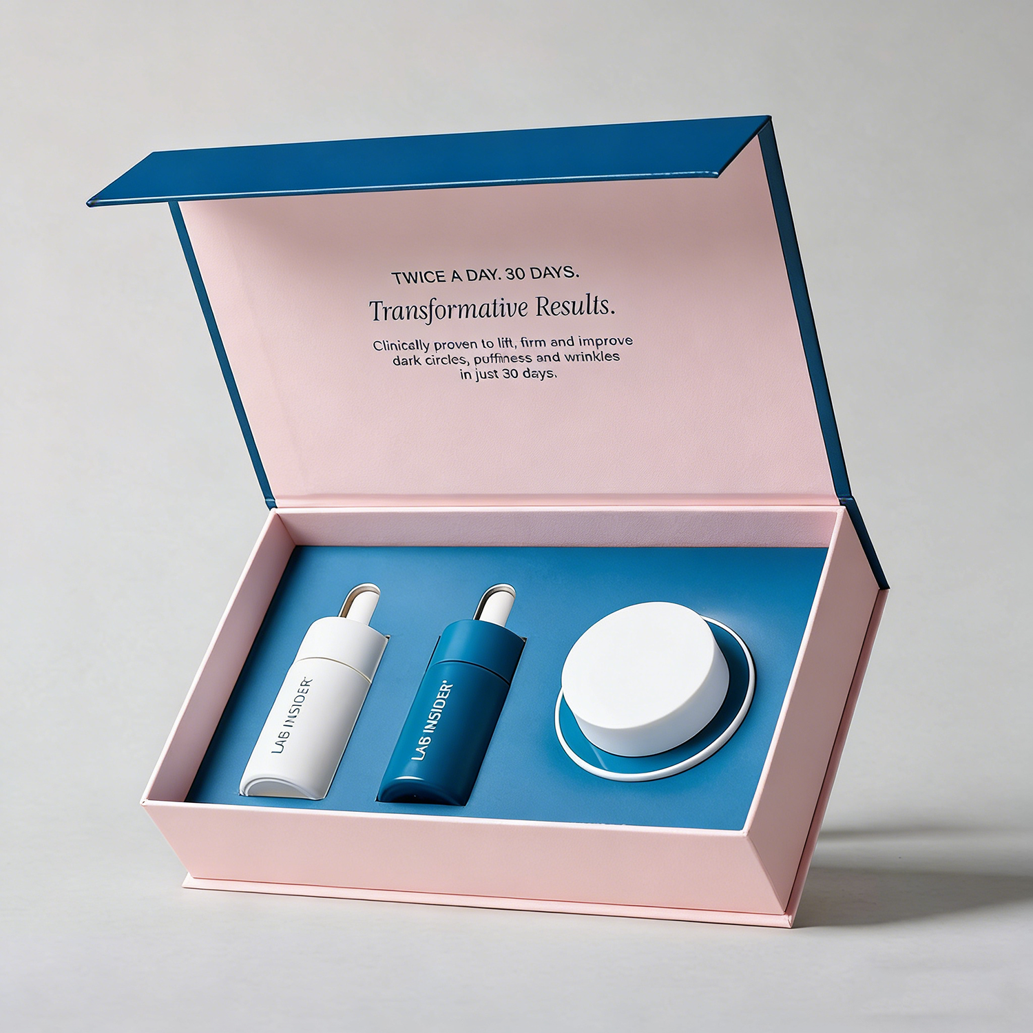 Factory Custom Luxury Cosmetic Perfume Packaging Boxes Sponge Lining Essential Oils Hair Skin Care Make-up Gift Magnet